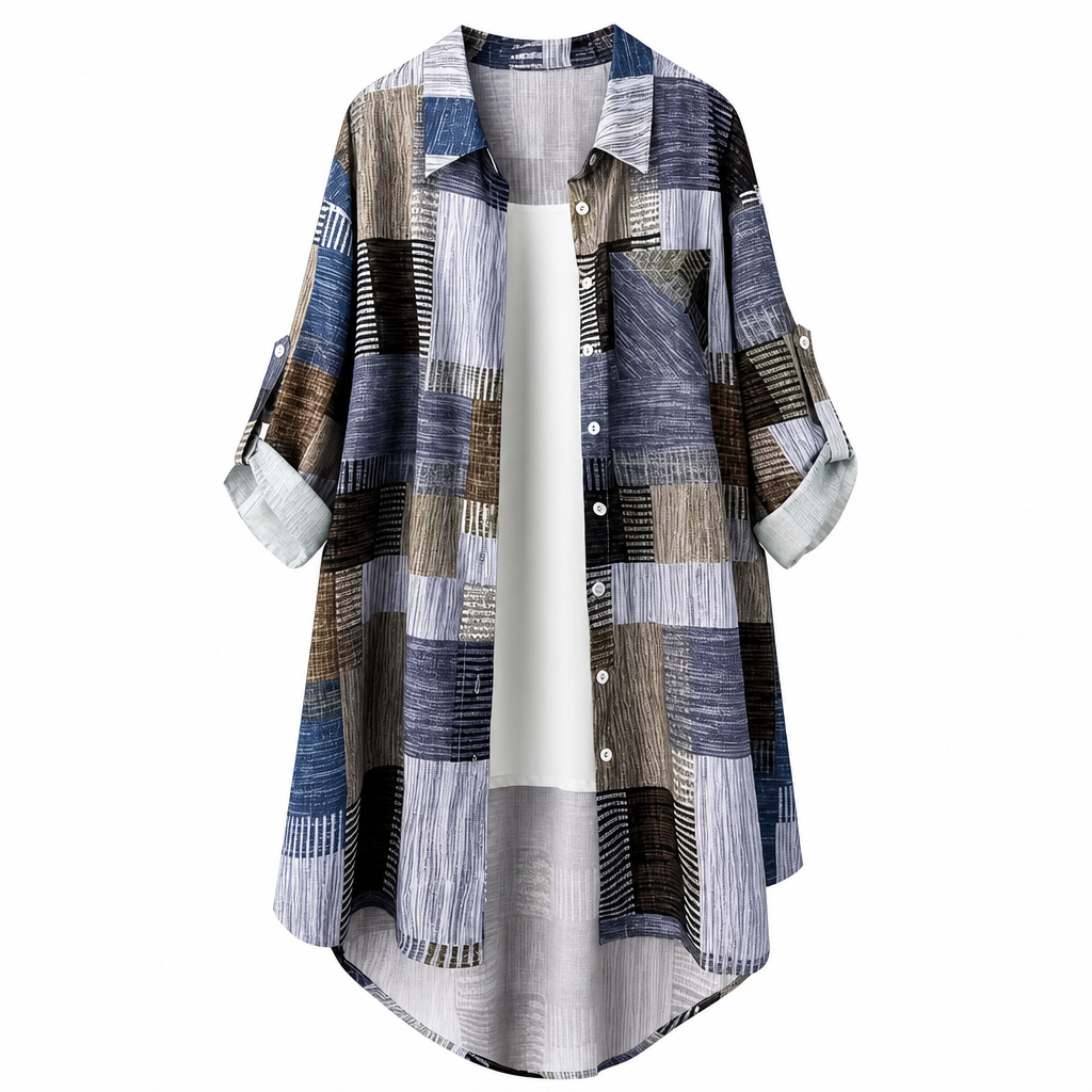 đđ Bestseller â LĂ€ssiges Karohemd mit Patchwork â bequem und knitterfest