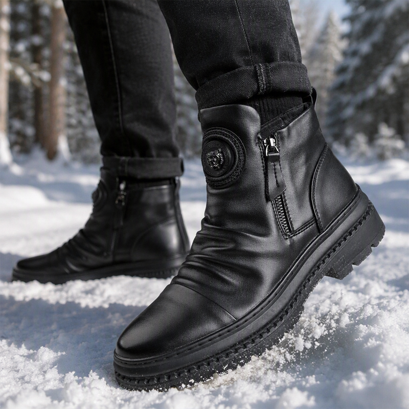 🔥Beliebtes Produkt !✨Herren rutschfeste Stiefel mit warmem Futter【Versandkostenfrei】