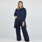 ⏳Zeitlich begrenztes Sonderangebot⏰💃Elegantes 3-teiliges Set bestehend aus langem Cardigan, Oberteil und Hose💞