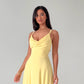 Lulah Drapiertes Maxikleid mit integriertem BH