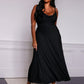 Lulah Drapiertes Maxikleid mit integriertem BH