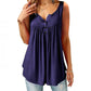 Comfortabele mouwloze tanktop met losse knopen voor dames
