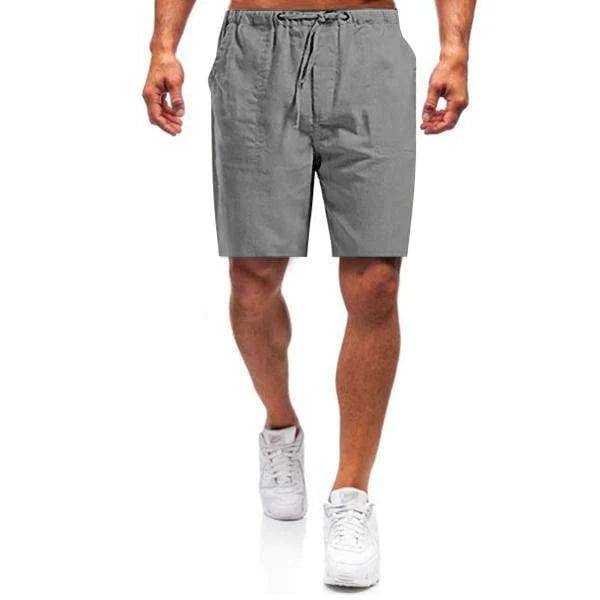 Herren Leinen lockere Freizeitshorts