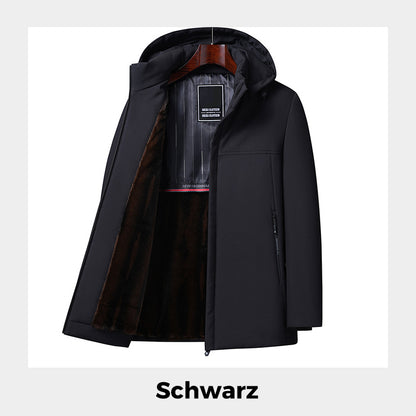 [Warmes Geschenk] Herren-Thermo-Parka mit dicker Kapuze