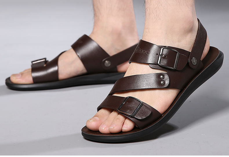 【HEUTE 39 % RABATT】NEUE HERREN-STRANDSANDALEN AUS LEDER™