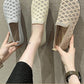 Damenschuhe mit weicher Sohle, gewebt, hohl