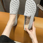 Damenschuhe mit weicher Sohle, gewebt, hohl