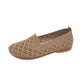 Damenschuhe mit weicher Sohle, gewebt, hohl