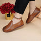 2024 neue Retro -Damenschuhe mit weichen Sohle flachen Schuhen mit weicher Oberfläche