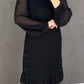 🔥Solange der Vorrat reicht 40 % Rabatt!🎉Damenkleid mit Rundhalsausschnitt und einfarbigem Strass