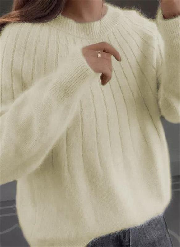 Flauschiger Strickpullover
