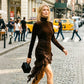 Elegantes asymmetrisches Kleid mit Spitzenbesatz für Damen | Komfortabel und stilvoll