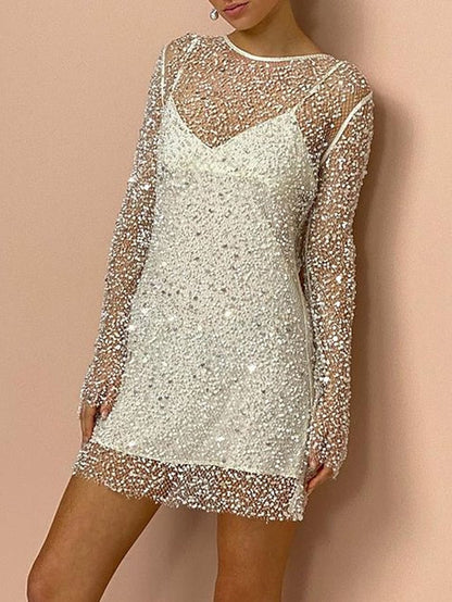🔥2024 Hot Sale - 49% RABATT💃 Zweiteiliges sexy Paillettenkleid für Damen
