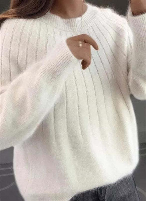 Flauschiger Strickpullover