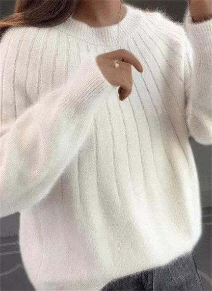 Flauschiger Strickpullover
