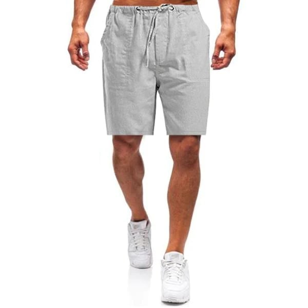 Herren Leinen lockere Freizeitshorts