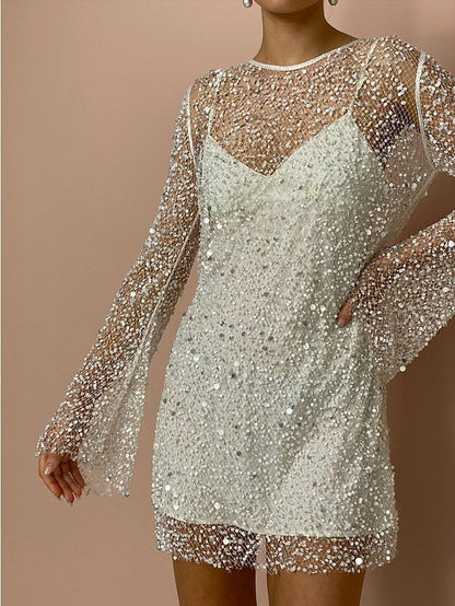 🔥2024 Hot Sale - 49% RABATT💃 Zweiteiliges sexy Paillettenkleid für Damen