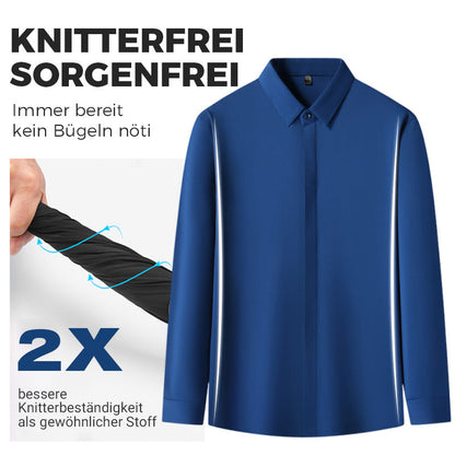 ✈️ Kostenloser Versand bei 2 Einkäufen ✈️😎Knitterfreies Stretchhemd für Herren💥Sichern Sie sich heute 50% Rabatt!💥
