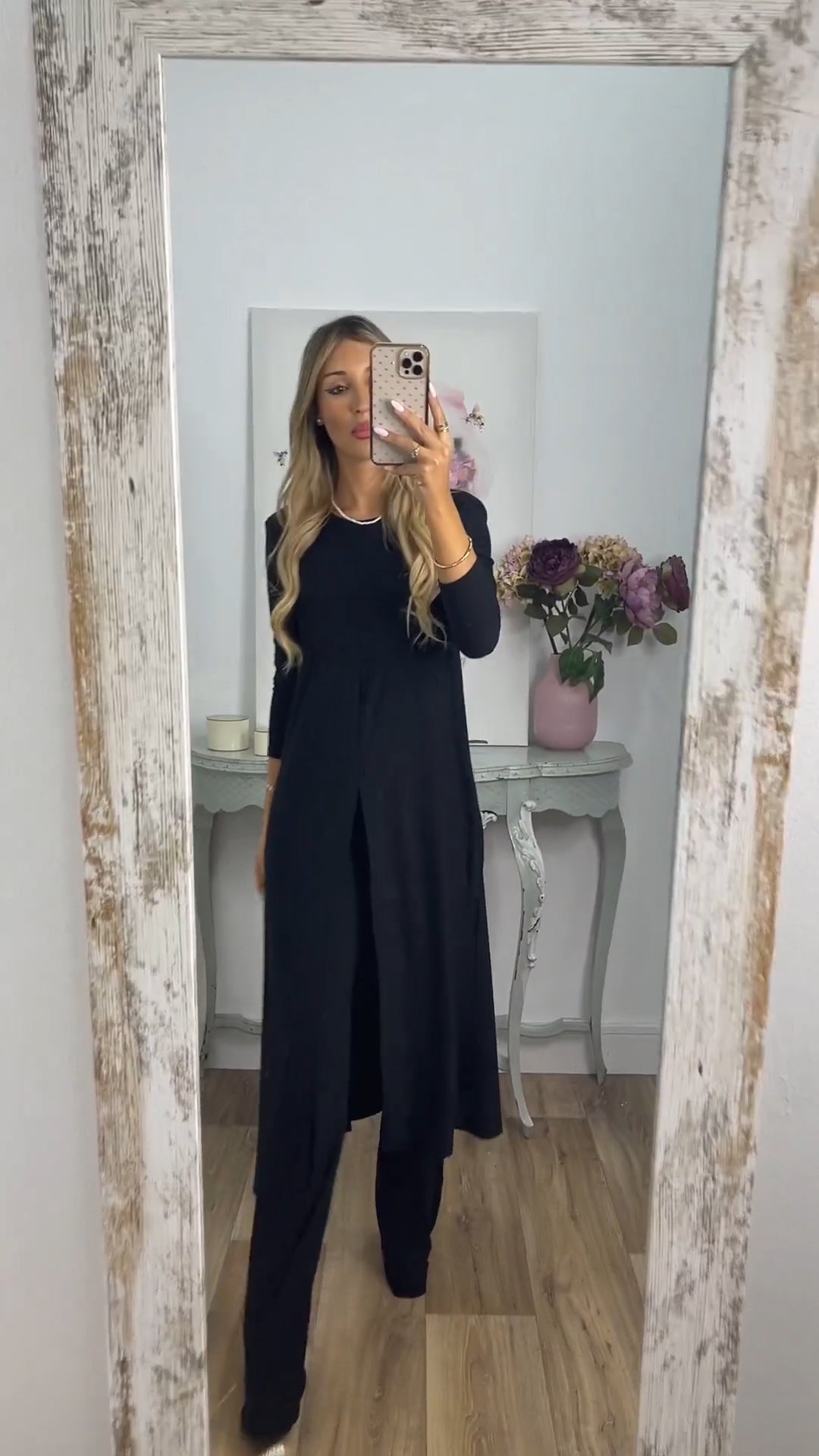 💃Elegant lässiger 2-teiliger Anzug mit langem Oberteil und passender Hose