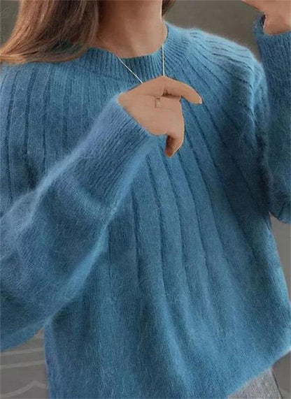 Flauschiger Strickpullover