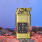 Windfestes Feuerzeug, Vintage-Armbanduhr, Jet-Flammen-Taschenlampe