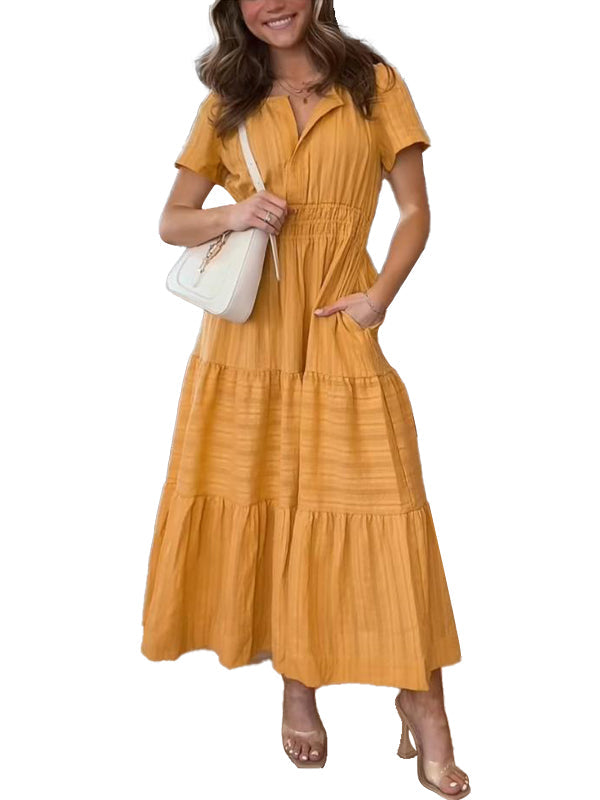 💃Damen A-Linie Fließendes Maxikleid🔥Kaufen 2 sparen 8% & KOSTENLOSER VERSAND