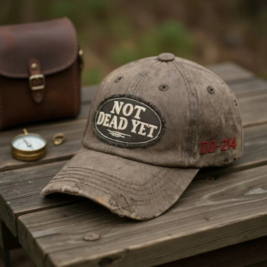 Noch nicht tot – Vintage-Baseballkappe im Used-Look 💎
