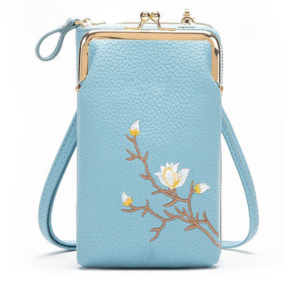 🔥2025 Heißer Verkauf🔥Damen-Sling-Cross-Body-Geldbörse mit Handyhalterung