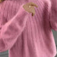 Flauschiger Strickpullover