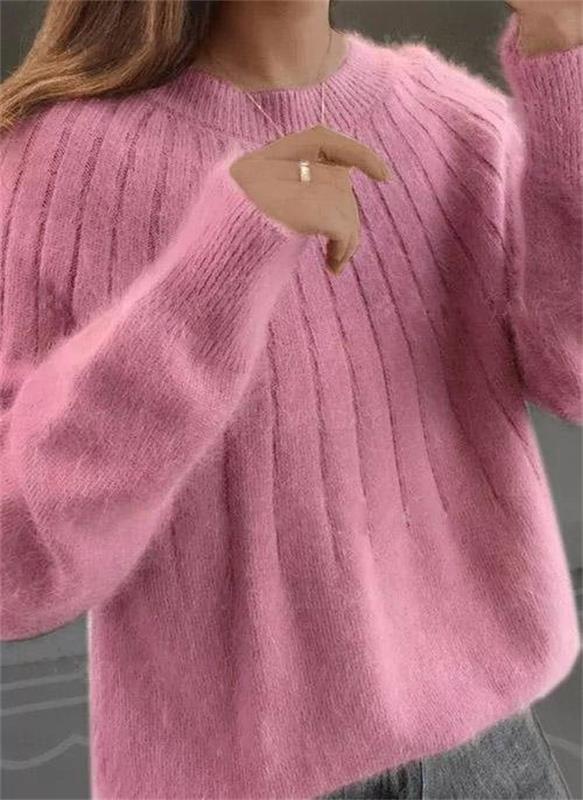 Flauschiger Strickpullover
