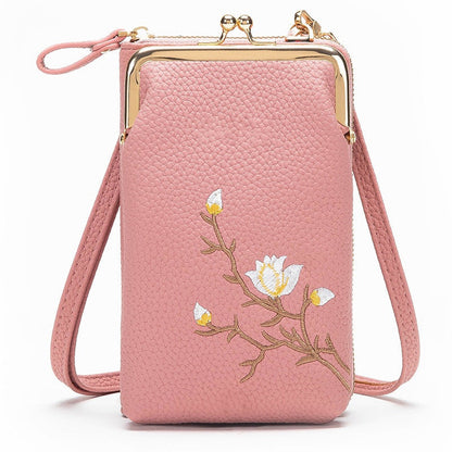🔥2025 Heißer Verkauf🔥Damen-Sling-Cross-Body-Geldbörse mit Handyhalterung