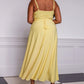 Lulah Drapiertes Maxikleid mit integriertem BH