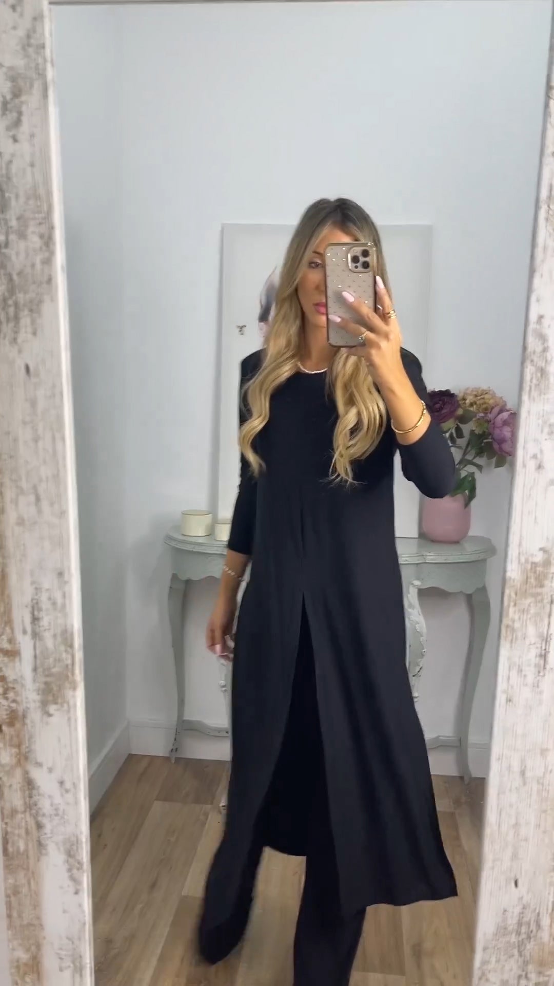 💃Elegant lässiger 2-teiliger Anzug mit langem Oberteil und passender Hose