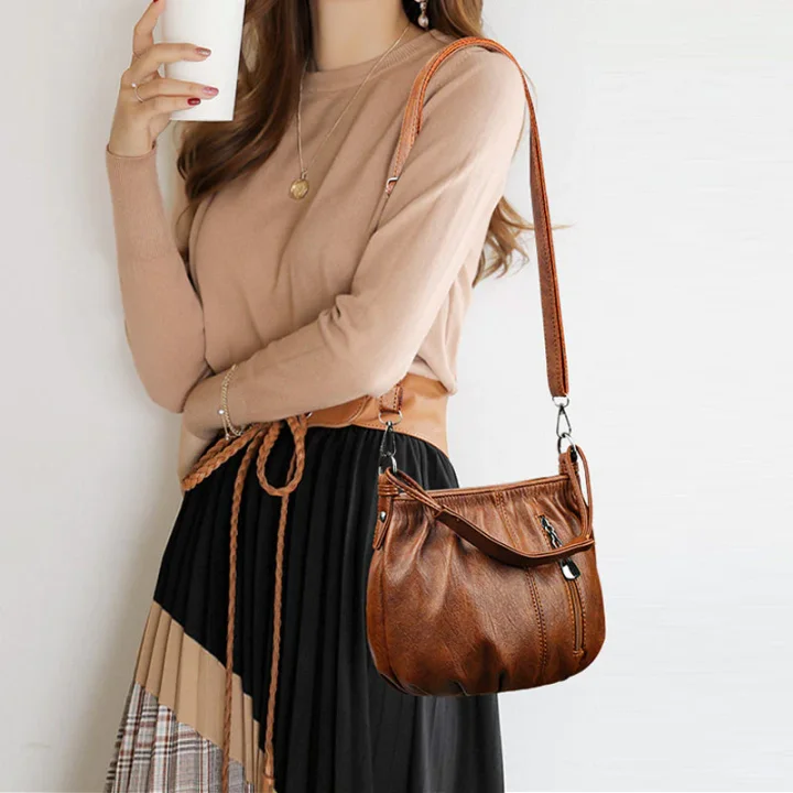 👜💼 Damen Plissee-Handtasche – Weiches Material, Mehrere Tragemöglichkeiten & Stilsicher ✨