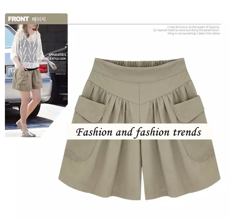 💥49% Rabatt💥Damen Strand Casual Hot Shorts mit elastischem Bund