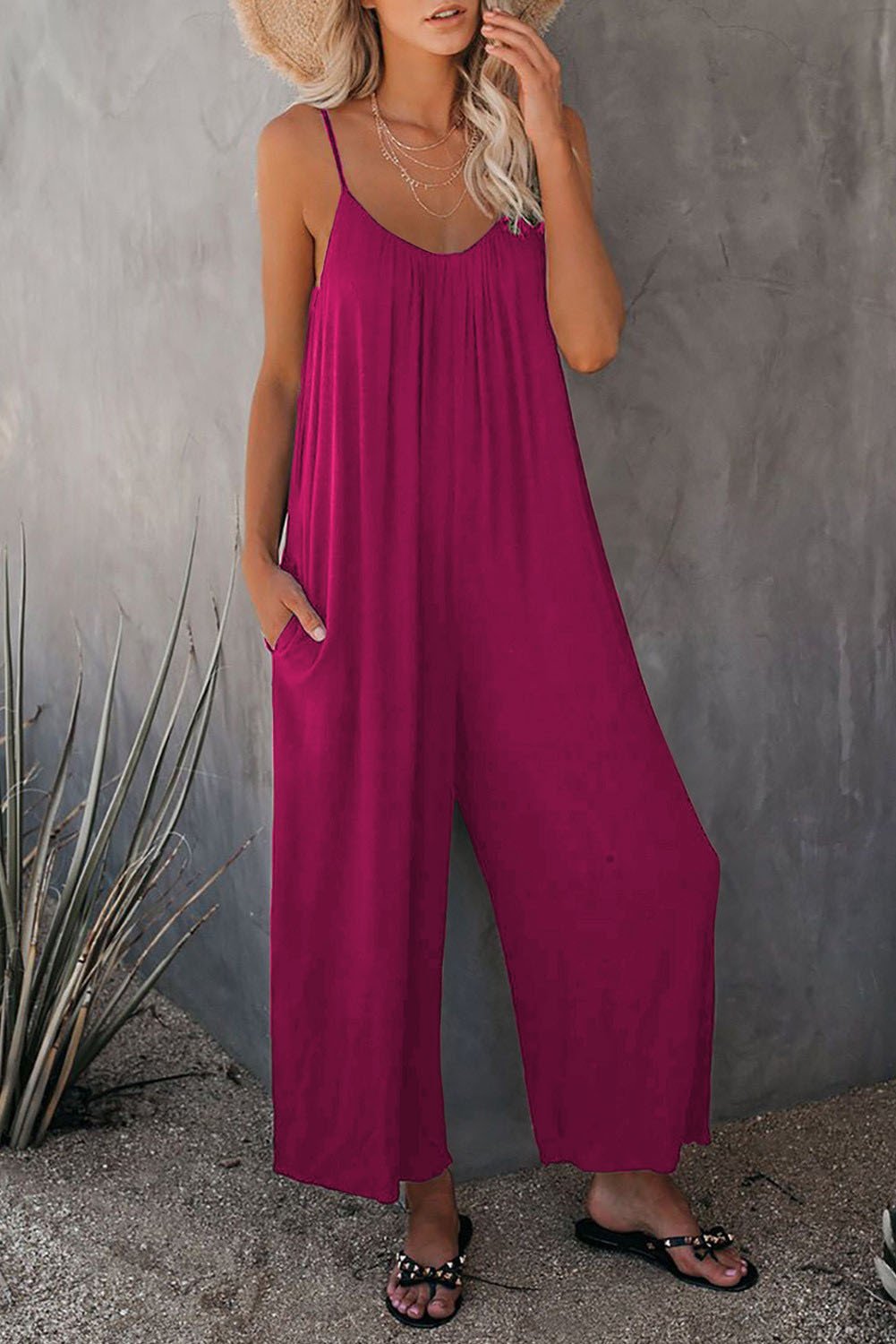 ✨💃Ultimativer fließender Jumpsuit mit Taschen🌟🌺