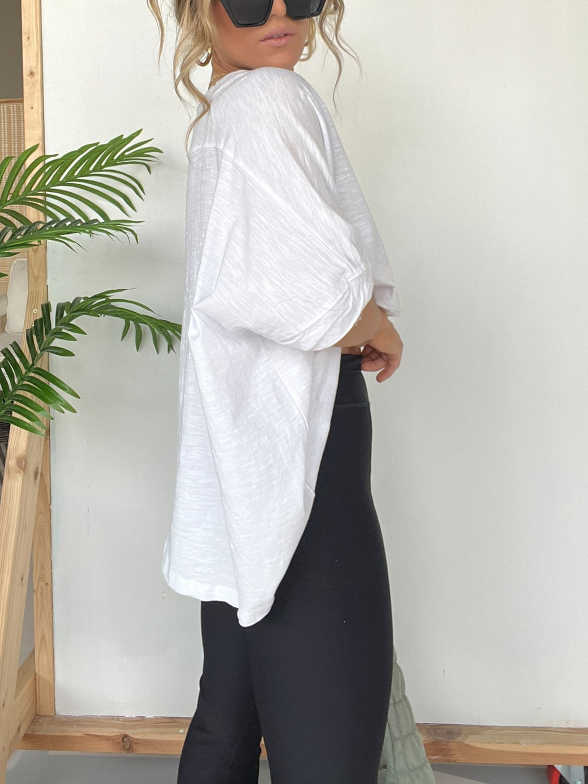 Festes Damen T-Shirt mit Rundhalsausschnitt und Übergröße