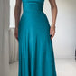 Lulah Drapiertes Maxikleid mit integriertem BH