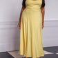 Lulah Drapiertes Maxikleid mit integriertem BH