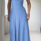 Lulah Drapiertes Maxikleid mit integriertem BH