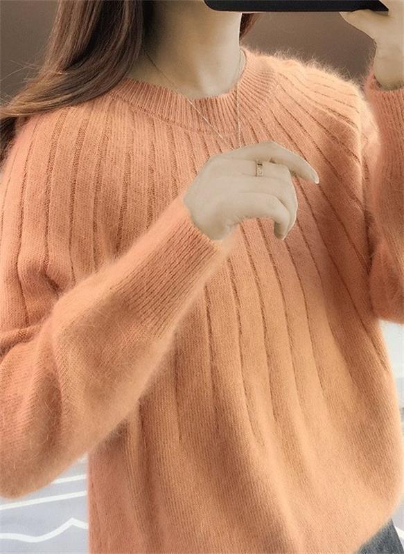 Flauschiger Strickpullover
