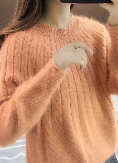 Flauschiger Strickpullover