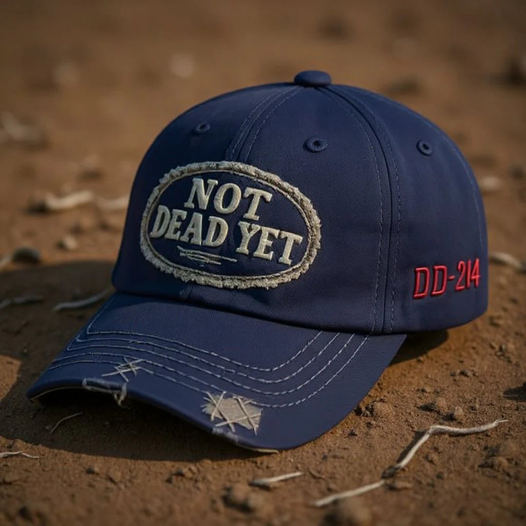 Noch nicht tot – Vintage-Baseballkappe im Used-Look 💎