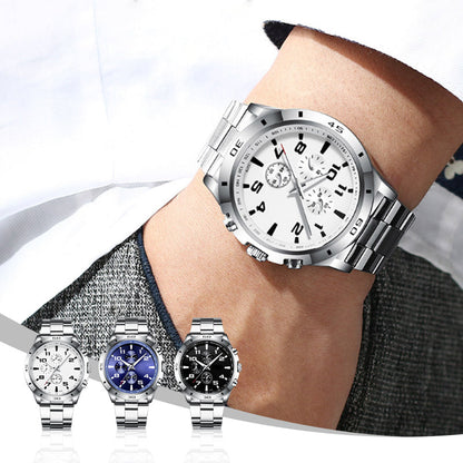 ✨2025 Brandneues Design - Heute mit 50% Rabatt kaufen!⌚Wasserdichte Quarzuhr mit Leuchtmasse