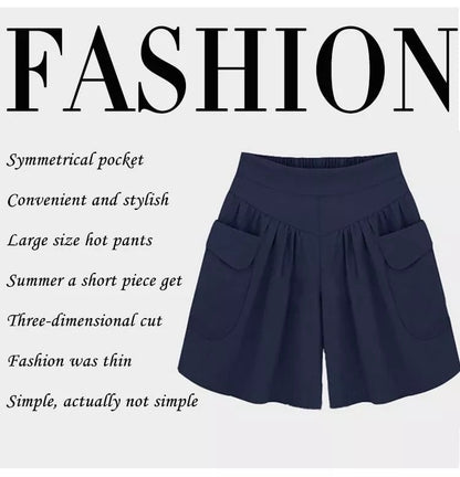 💥49% Rabatt💥Damen Strand Casual Hot Shorts mit elastischem Bund