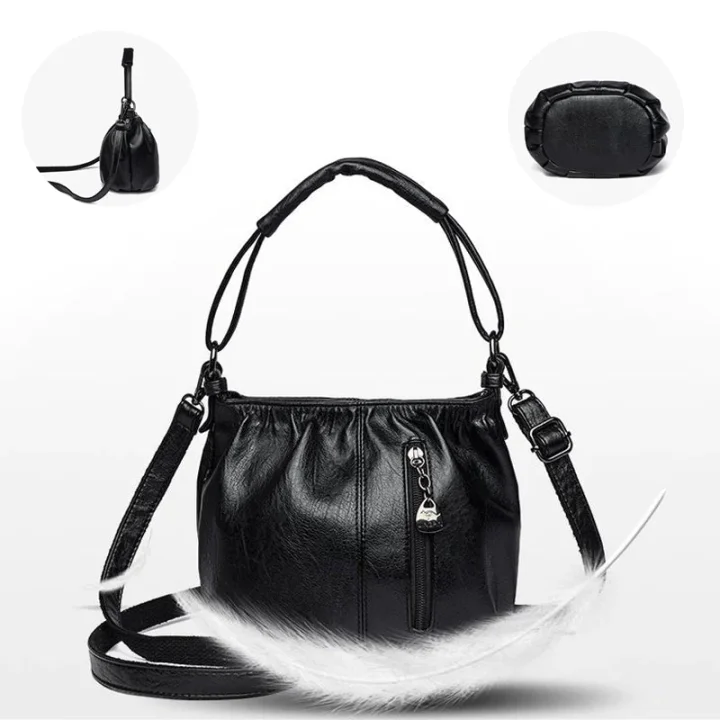 👜💼 Damen Plissee-Handtasche – Weiches Material, Mehrere Tragemöglichkeiten & Stilsicher ✨