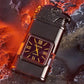 Windfestes Feuerzeug, Vintage-Armbanduhr, Jet-Flammen-Taschenlampe