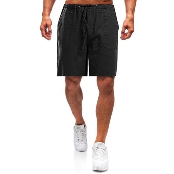 Herren Leinen lockere Freizeitshorts