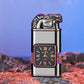 Windfestes Feuerzeug, Vintage-Armbanduhr, Jet-Flammen-Taschenlampe