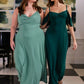 Lulah Drapiertes Maxikleid mit integriertem BH